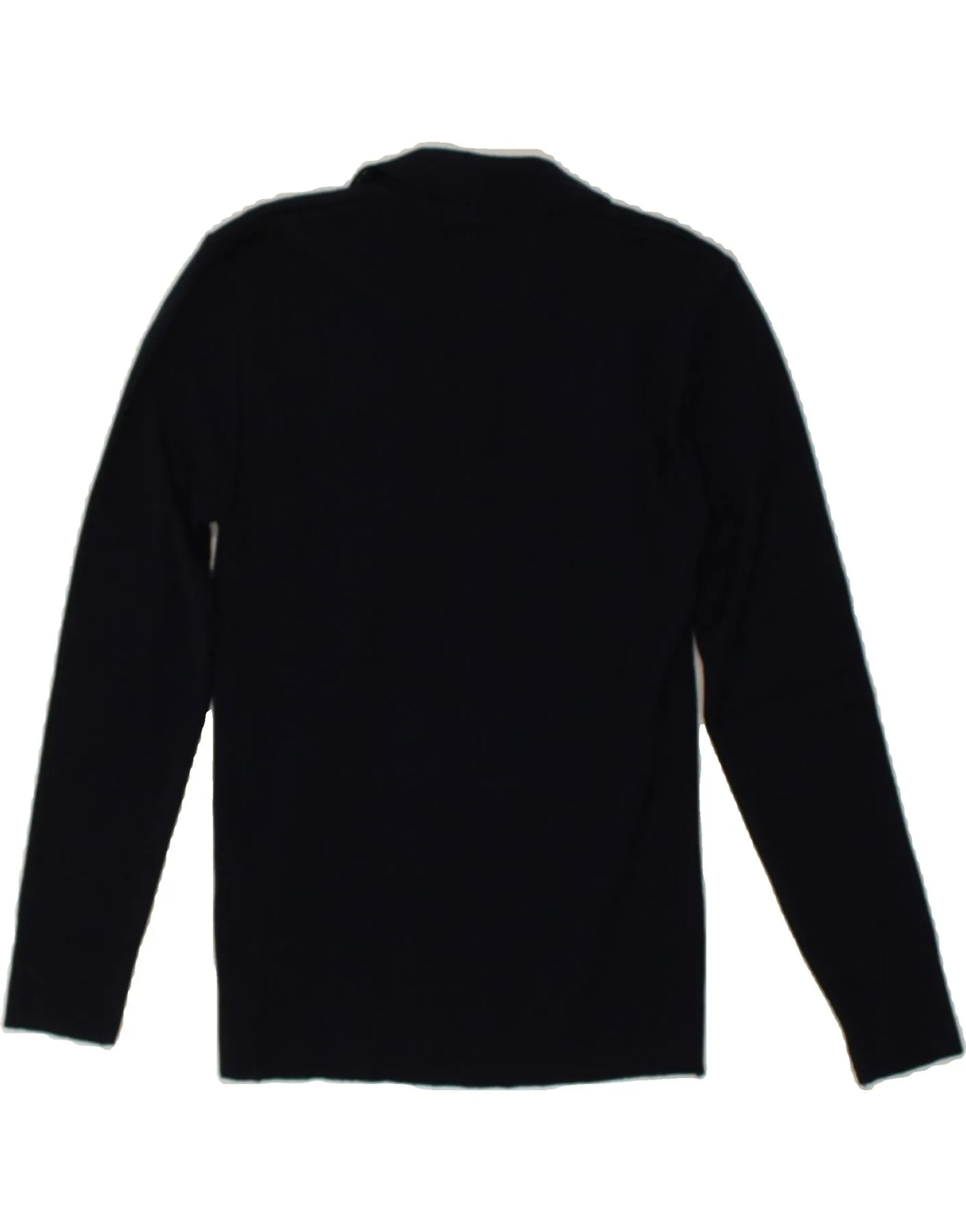ALFA Womens Slim Fit Polo Neck Jumper Sweater IT 48 XL Navy Blue