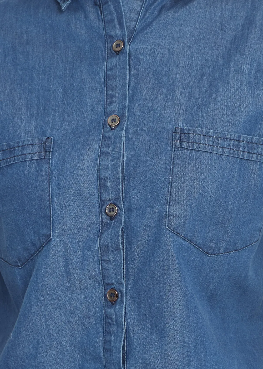 Denim Crop Shirt