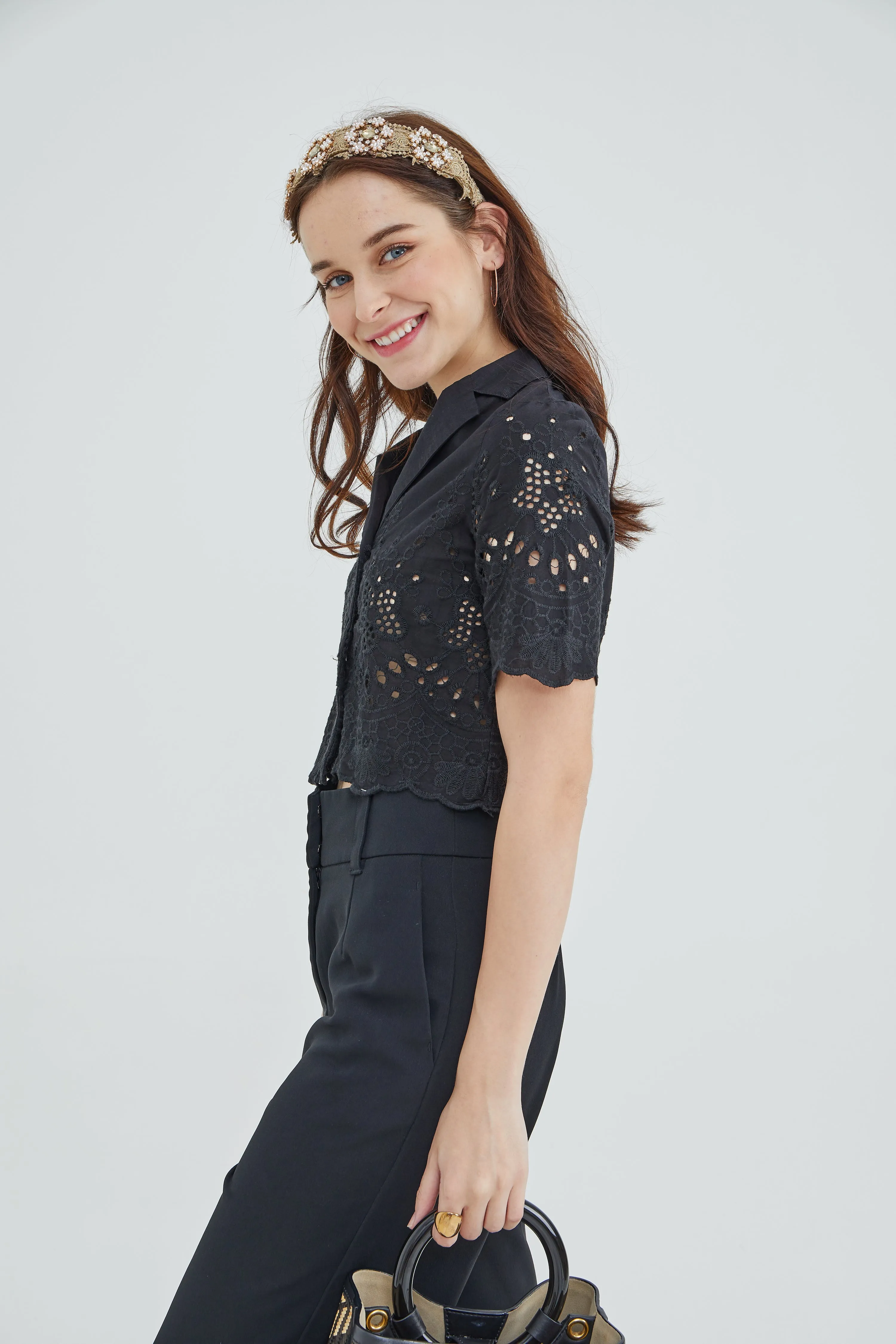 Eylelet Short Shirt