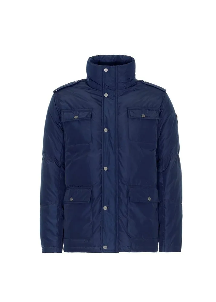 Faux shearling Detachable Hood Classic Style Men's Winter Jacket