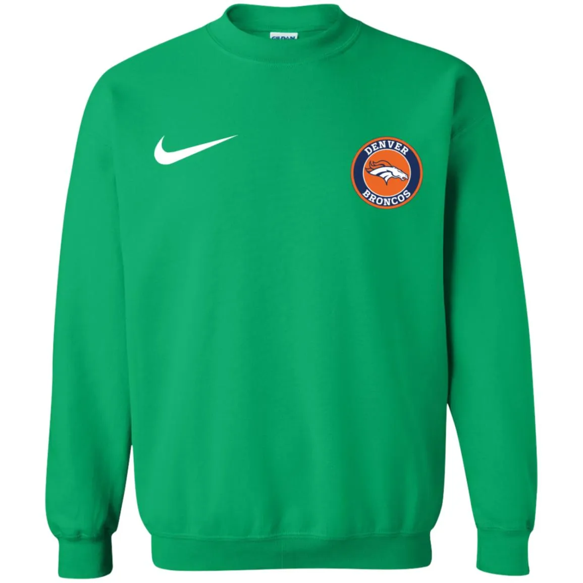 Nike Denver Broncos Nfl Football Unisex Crewneck Pullover Sweatshirt