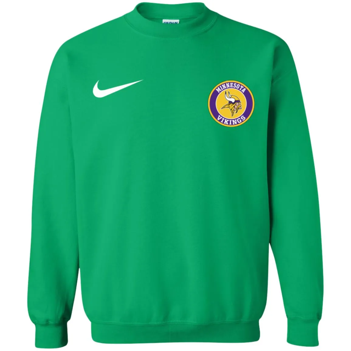 Nike Minnesota Vikings Nfl Football Unisex Crewneck Pullover Sweatshirt