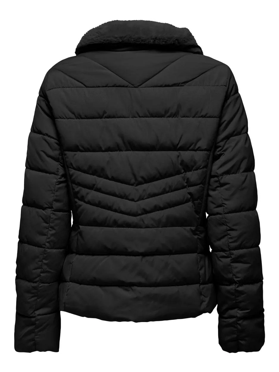 Onlhelen Short Puffer Jacket Otw - Zwart