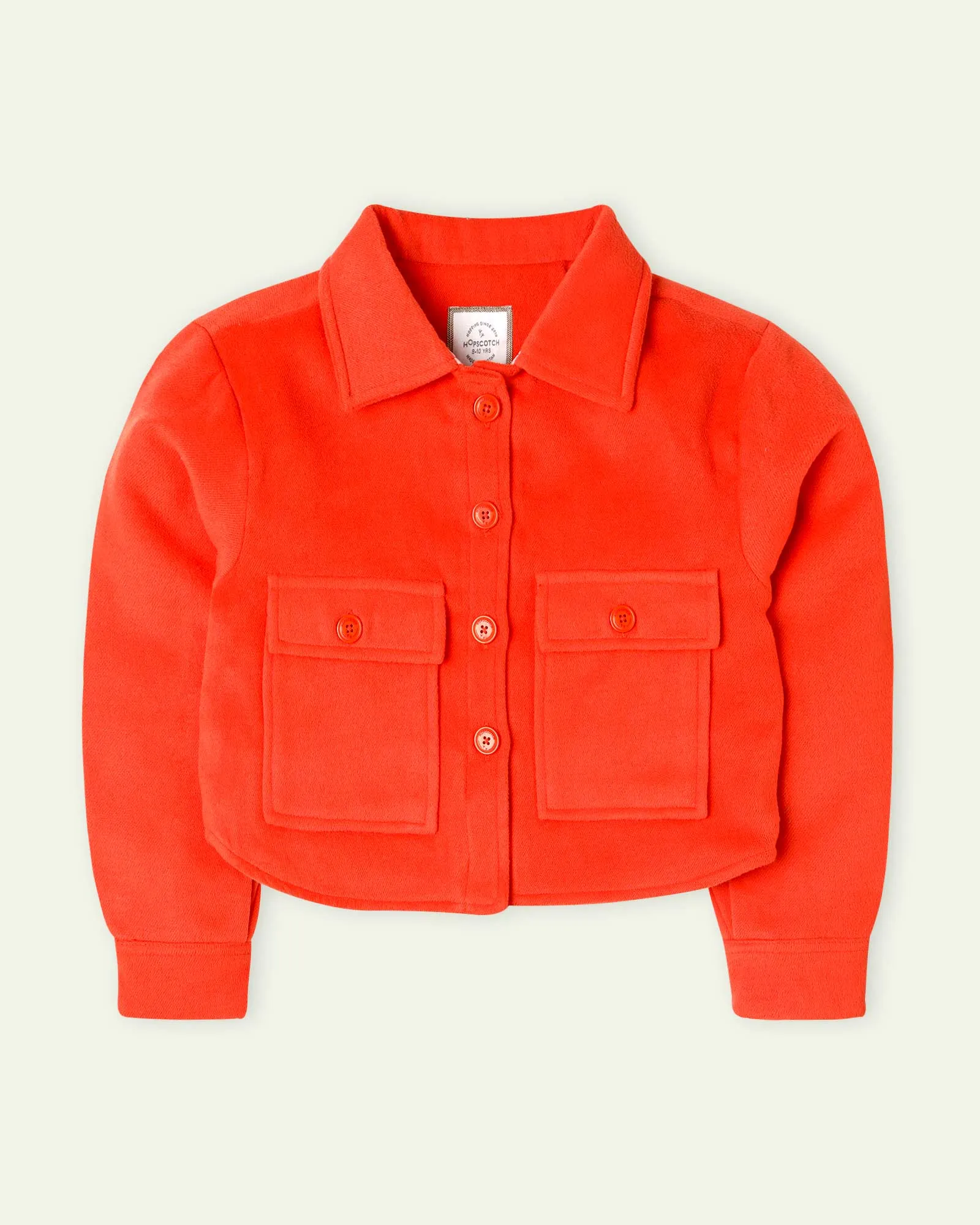 Orange Cropped Shacket