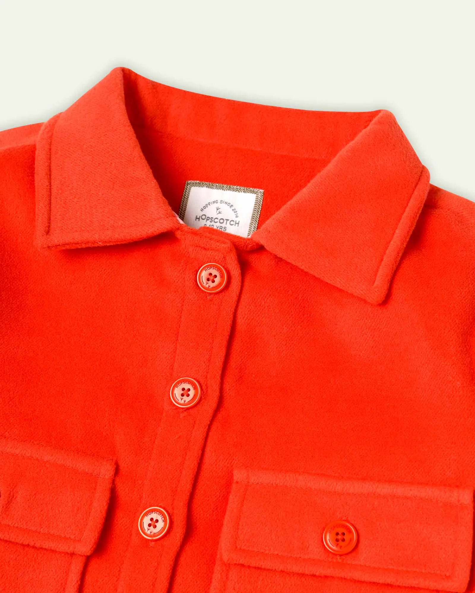 Orange Cropped Shacket