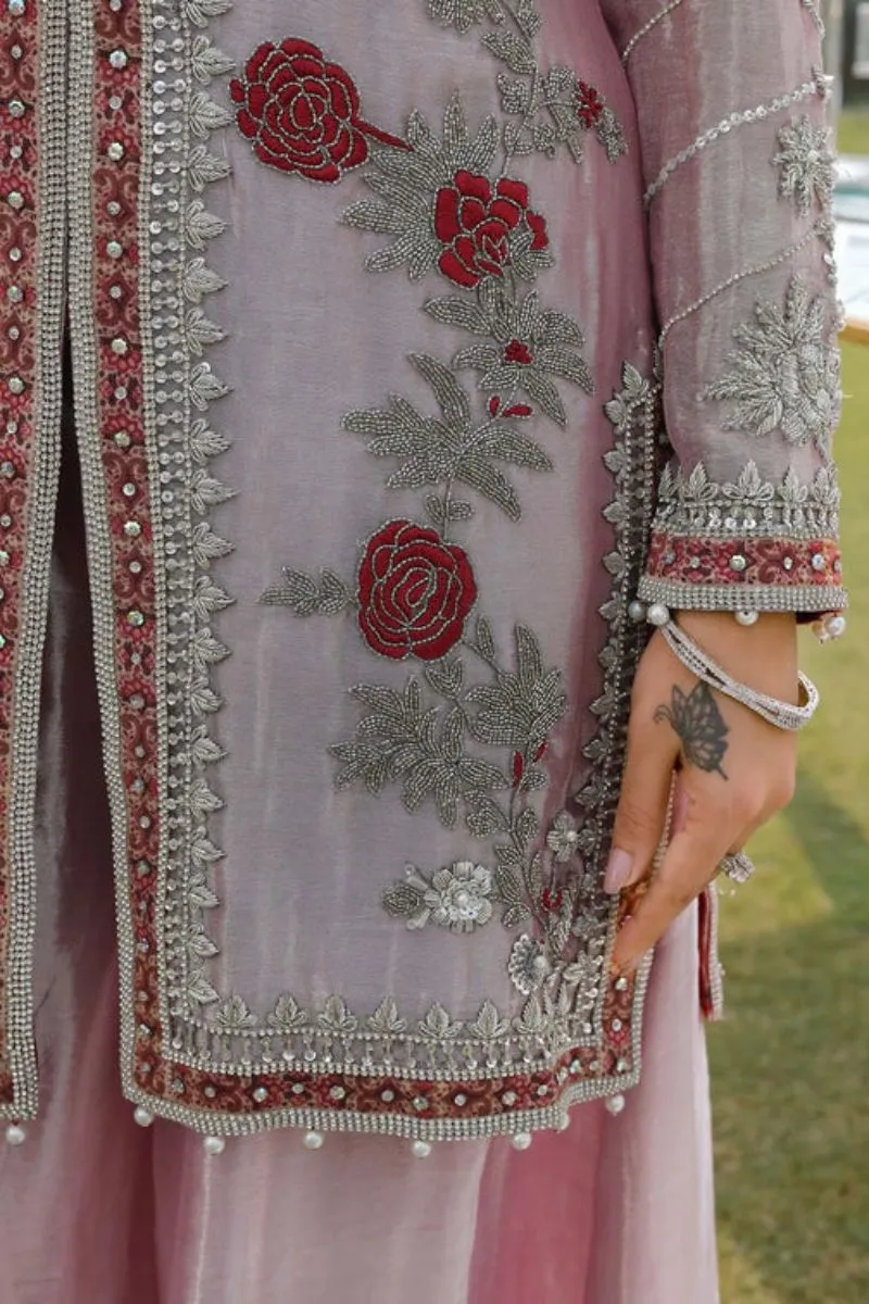 Reema Ahsan - Anamta - Tissue & Net - Rose pink - 3 Piece