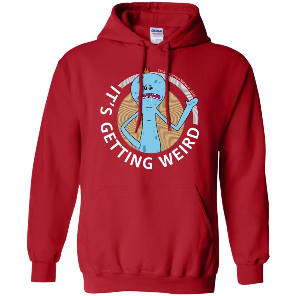 Rick And Morty Mr Meeseeks It's Getting Weird Mug Men Pullover Hoodie