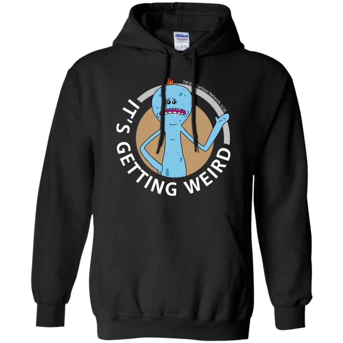 Rick And Morty Mr Meeseeks It's Getting Weird Mug Men Pullover Hoodie