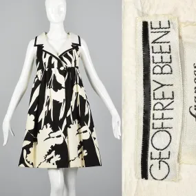 Small-Medium Geoffrey Beene Black and White Mini Dress