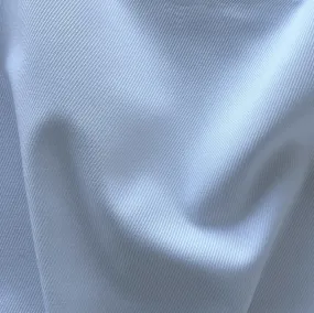 Solbiati  Bright White Exaggerated Cotton Twill (Made in Italy)
