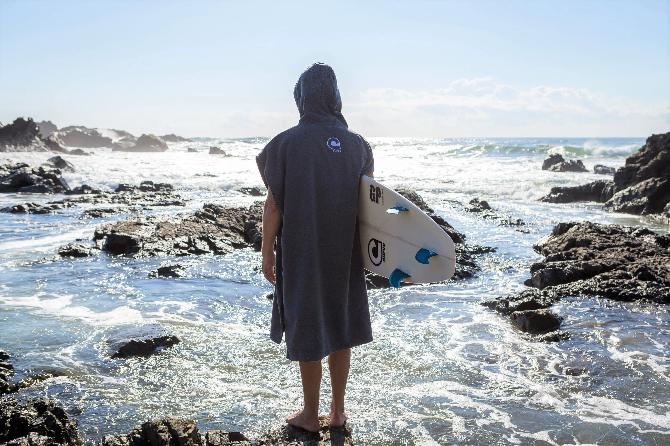 Surf Poncho Towel - Cotton with Hand Pouch - 4 sizes