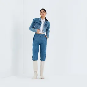 The Maddie - Jazz Sparkle Crop Jacket & Elongated Shorts Set