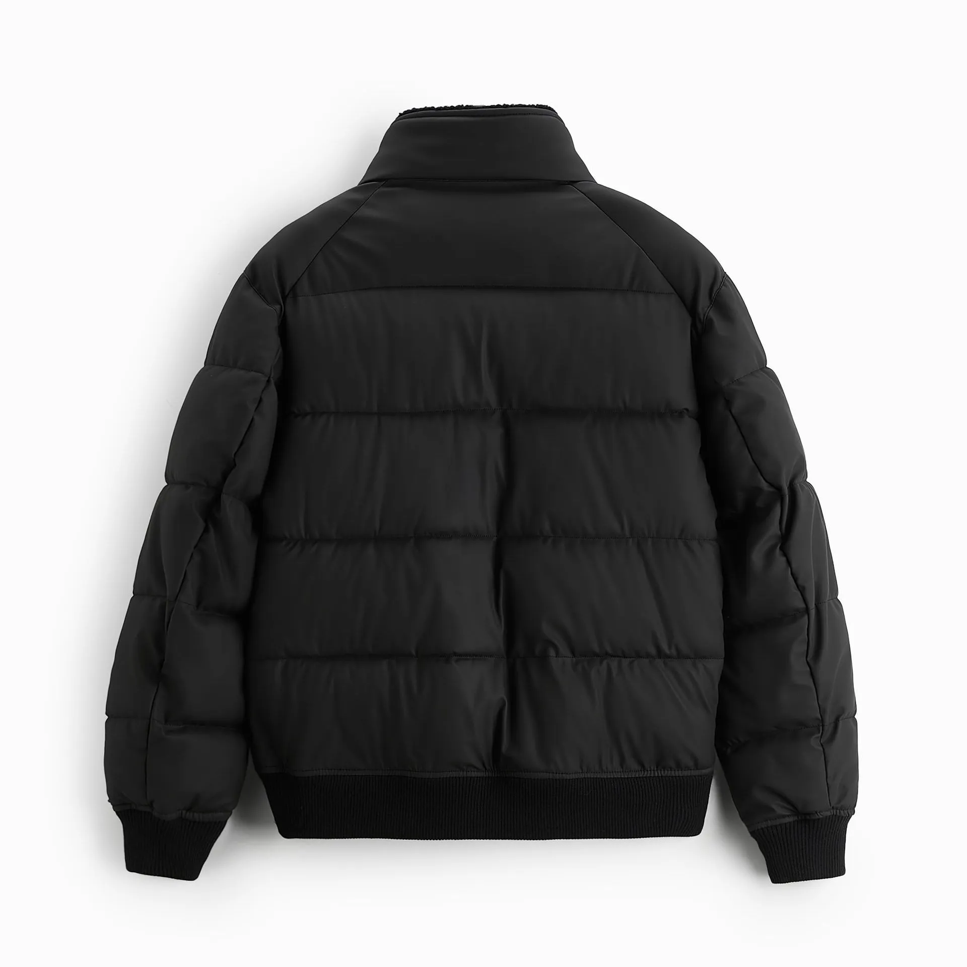 ZR - Men 'Black' Faux Shearling Collar Jacket ZR2259